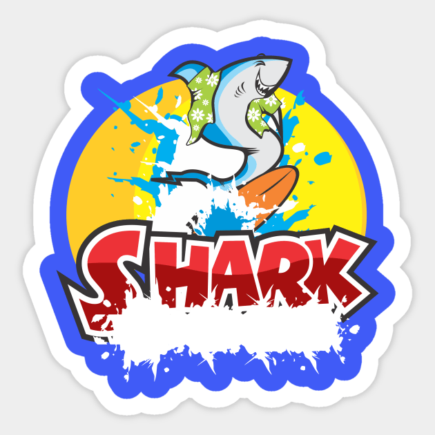 Shark Sticker by Hydra